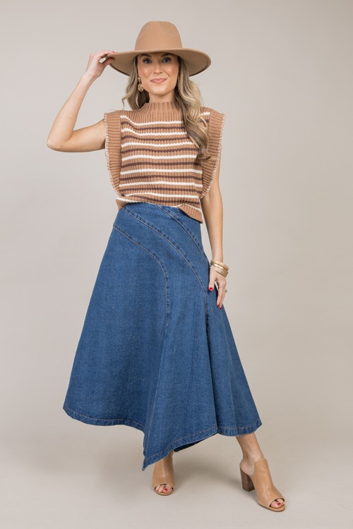 Seam Detail Denim Midi Skirt - 1030-191p.jpg