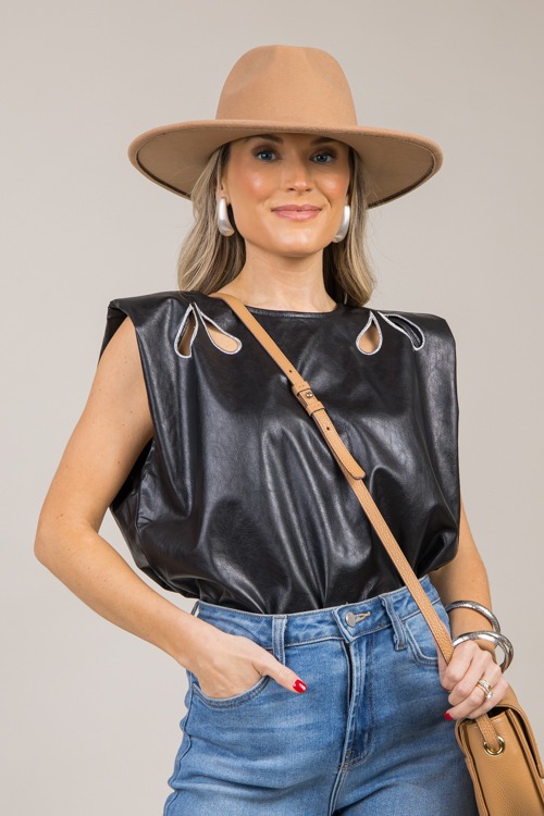 Leather Cutout Top, Black - 1030-254p.jpg