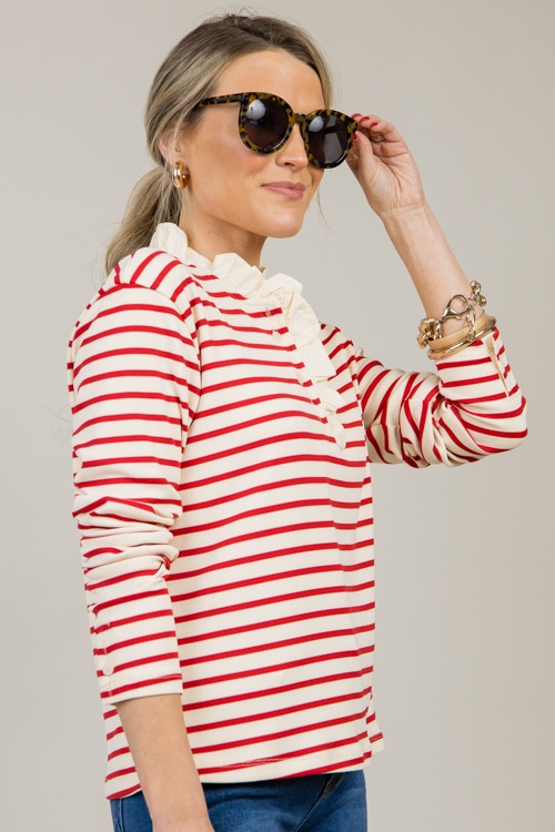 Ruth Stripe Top, Cream/Red - 1031-103.jpg