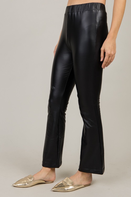 Elastic Waist Leather Flare Pants - 1031-105p.jpg