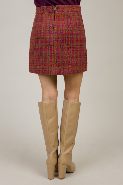 Tweed Mini Skirt, Plum Camel - 1031-5.jpg