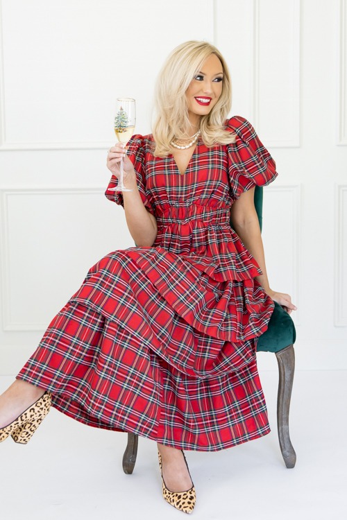 Tartan Ruffle Tier Maxi, Red - 1101-194h.jpg