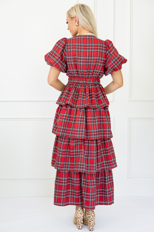 Tartan Ruffle Tier Maxi, Red - 1101-195.jpg