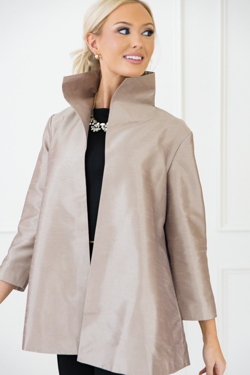 Luxe Flare Jacket, Taupe - 1101-271.jpg