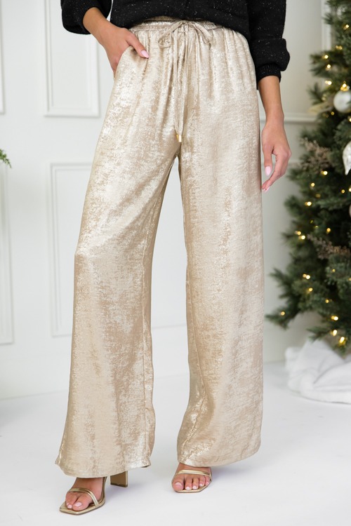 Metallic Pull-On Pants, Brass - 1101-71p.jpg