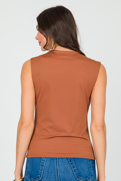 Asymmetric Neck Tank, Bronze