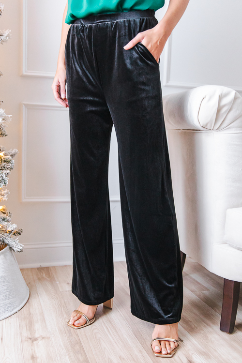 Va Va Velvet Pants, Black