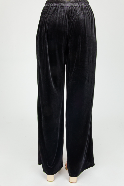 Von Velvet Pants, Black