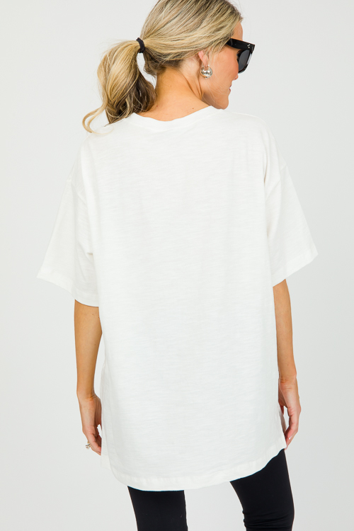 Pocket Tee, White