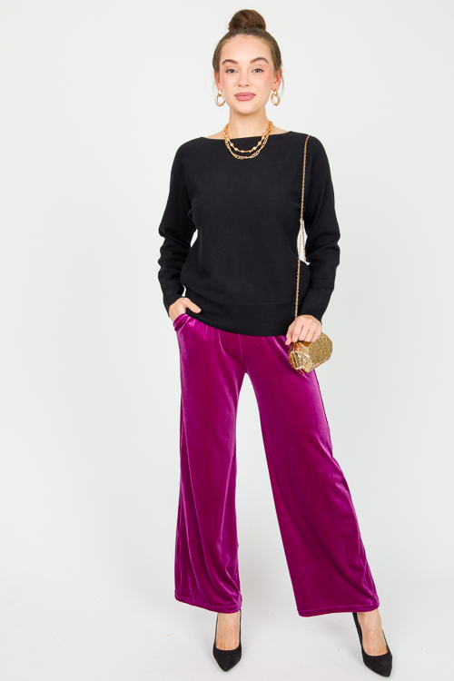 Va Va Velvet Pants, Magenta