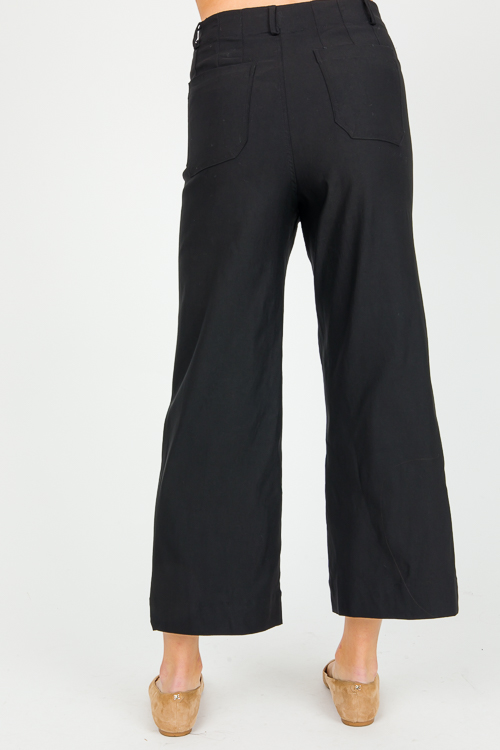 Patch Pocket Pants, Black