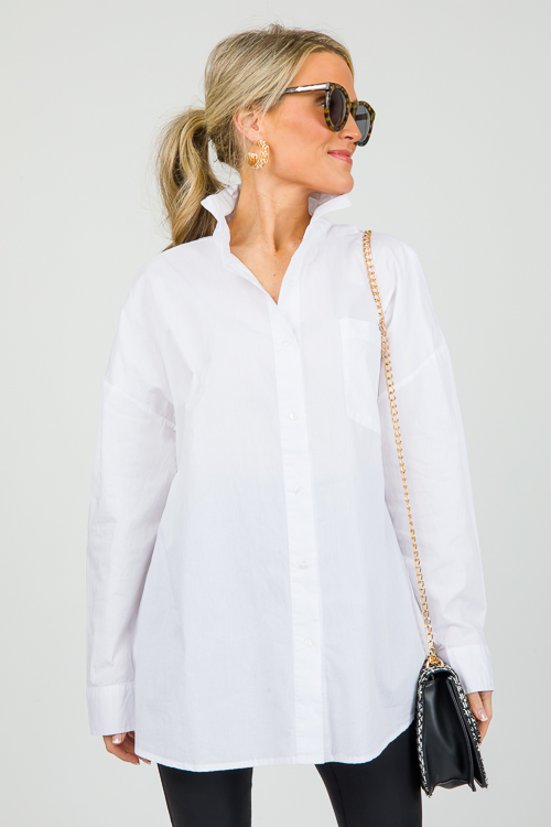 Oversize White Button Down