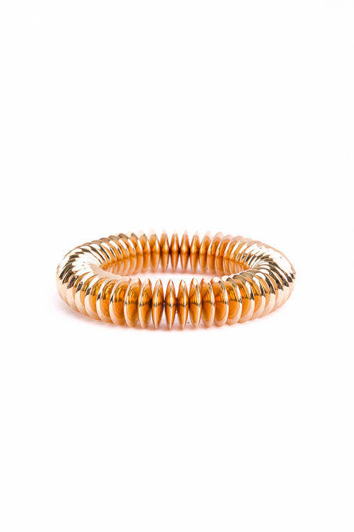 Gold Disc Bracelet