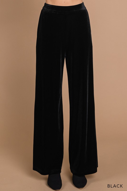 Von Velvet Pants, Black