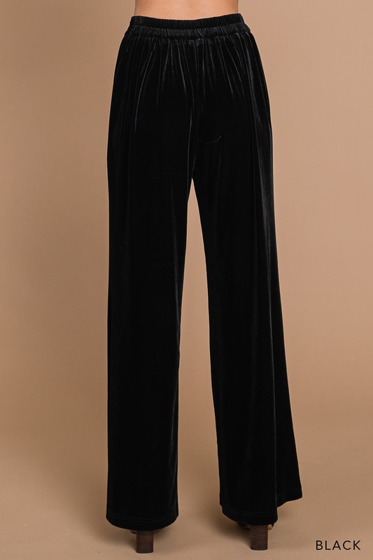 Von Velvet Pants, Black