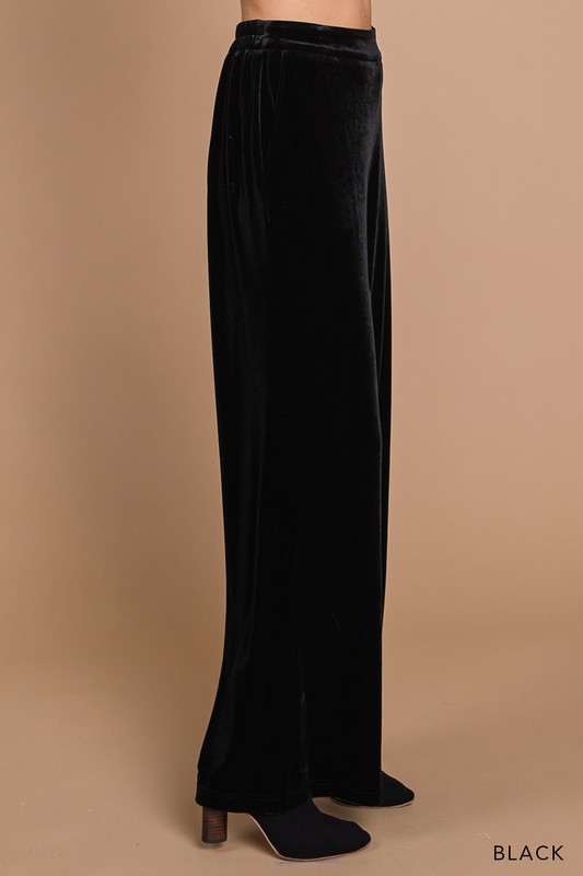 Von Velvet Pants, Black