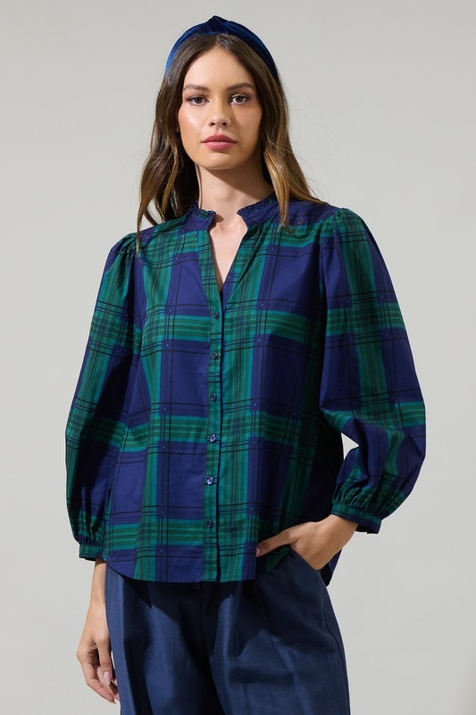 Harris Plaid Top, Navy Green - 21792289_26b241b0-59b2-4228-b8cb-e7a94644b343.jpg