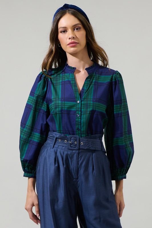 Harris Plaid Top, Navy Green - 21792289_63f77700-ac1d-4336-96a8-f3b3e58f1851.jpg