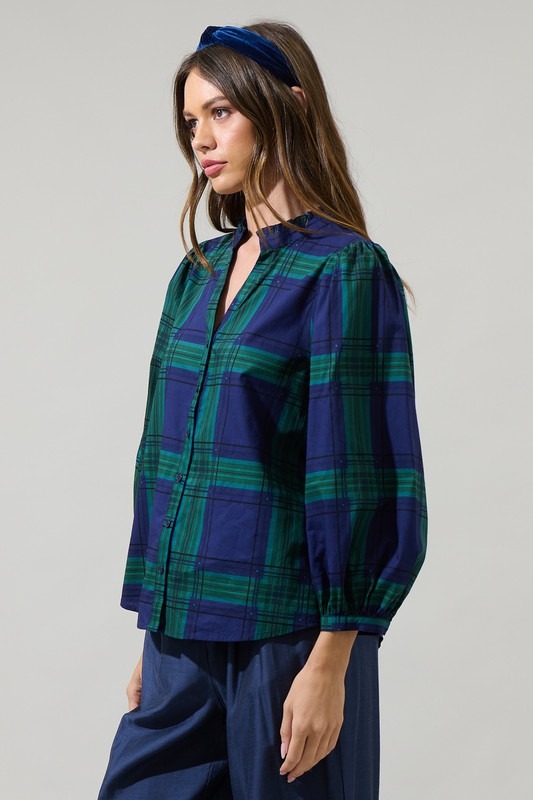 Harris Plaid Top, Navy Green - 21792289_f8c3215d-6b41-4fc8-88fd-9627036c2d2f.jpg