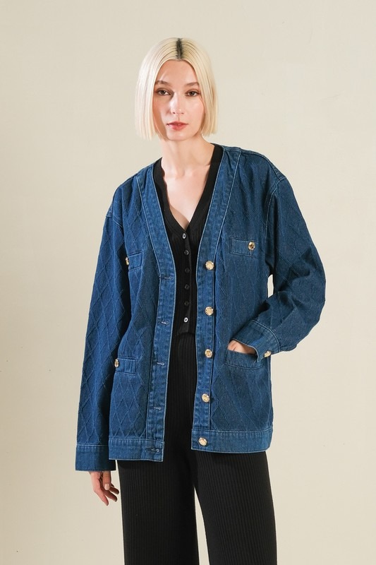 Textured Denim Button Jacket - 22148664_ab399ac3-71c5-4272-b073-2e26067d1313.jpg