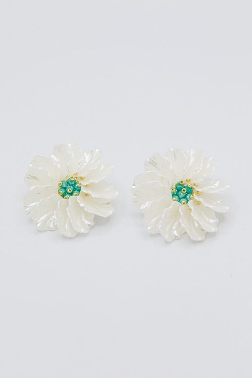 Daisy Daydream Earrings, Turquoise - 2K9A0411.jpg