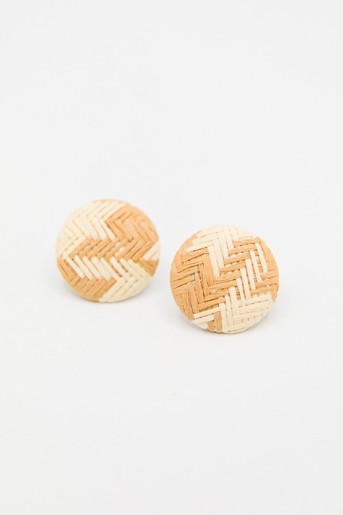 Chevron Raffia Earrings, Natural - 2K9A1649.jpg