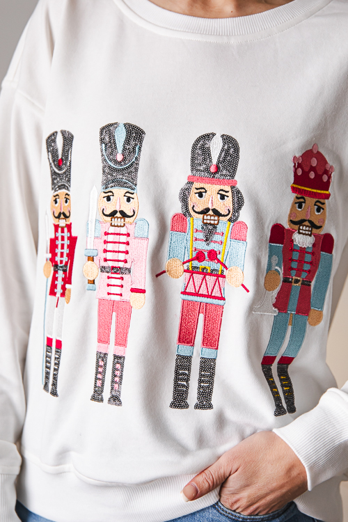 Nutcracker Sweatshirt, White