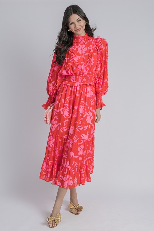 Ruffled Floral Maxi, Red/Pink - 4K7A0005.jpg