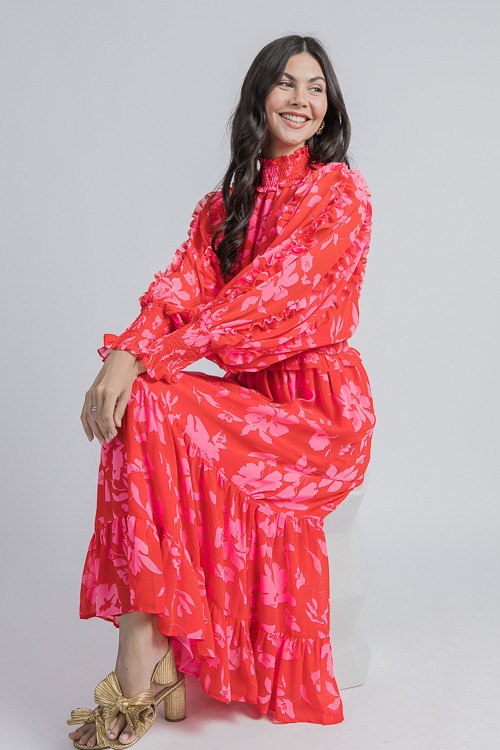 Ruffled Floral Maxi, Red/Pink - 4K7A0014.jpg