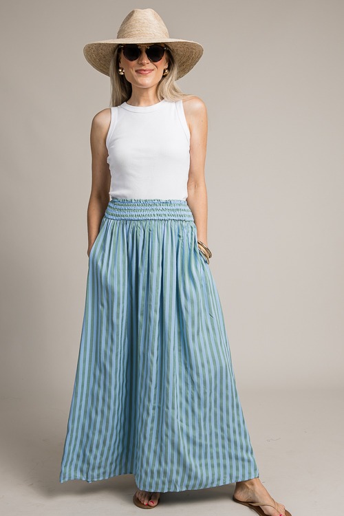 Stripe Maxi Skirt, Blue/Green - 4K7A0055p.jpg