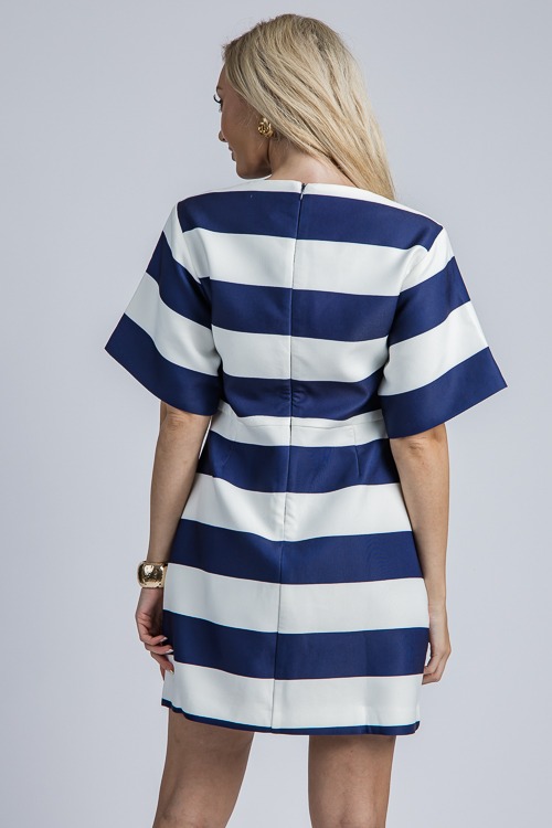 Martha Stripe Dress, Off White/Navy - 4K7A0152.jpg