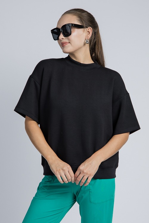 Modal Short Sleeve Top, Black - 4K7A0597h.jpg