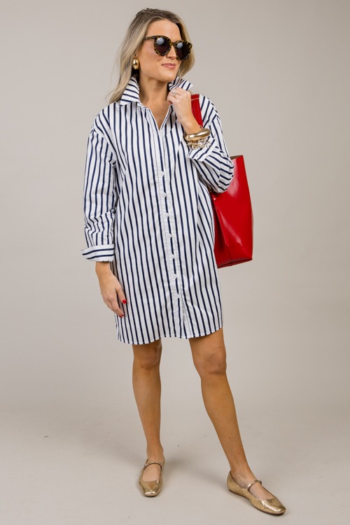 Classic Stripe Shirt Dress, Off White - 4K7A1542.jpg