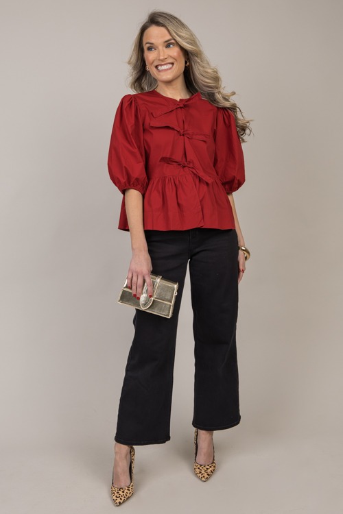 Triple Tie Peplum Top, Scarlet - 4K7A1724.jpg