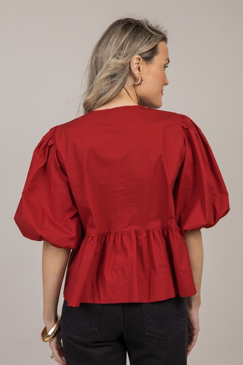 Triple Tie Peplum Top, Scarlet - 4K7A1742.jpg