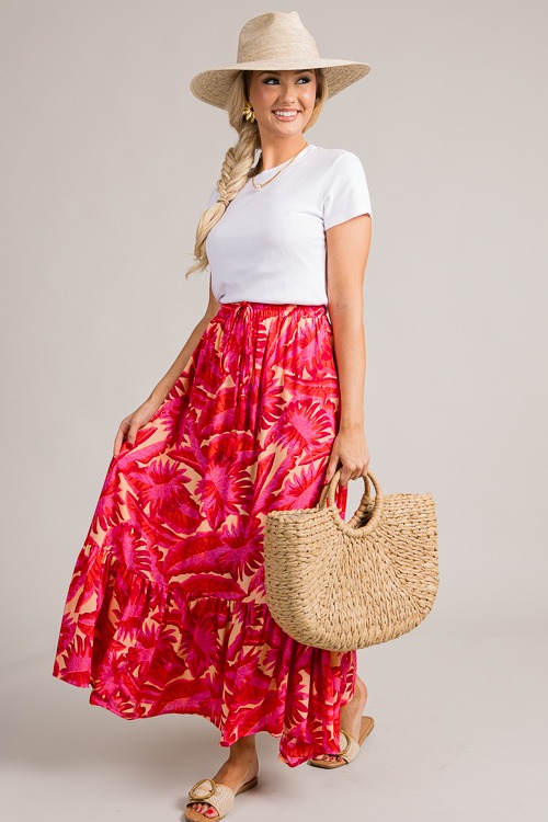 Leaf Print Maxi Skirt, Pink - 4K7A2001.jpg