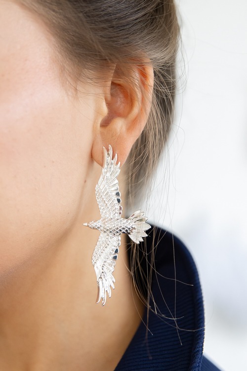 Flying Eagle Earrings, Silver - 4K7A2041.jpg