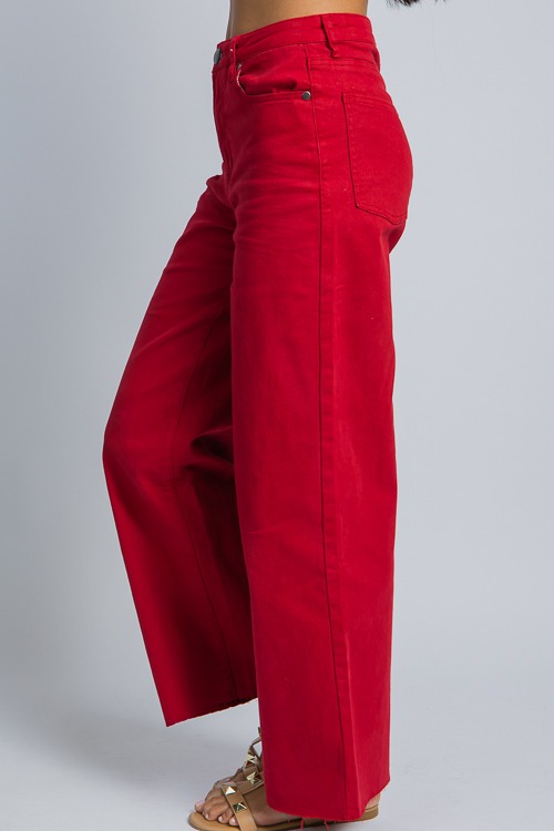 Raw Hem Wide Leg Pants, Garnet - 4K7A2588.jpg