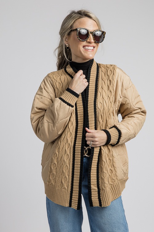 Cable Trim Quilted Jacket, Coco - 4K7A4685h.jpg