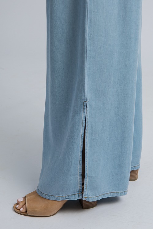 Slit Leg Chambray Pants, Lt. De - 4K7A5247.jpg