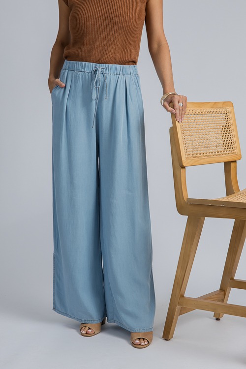 Slit Leg Chambray Pants, Lt. De - 4K7A5251.jpg