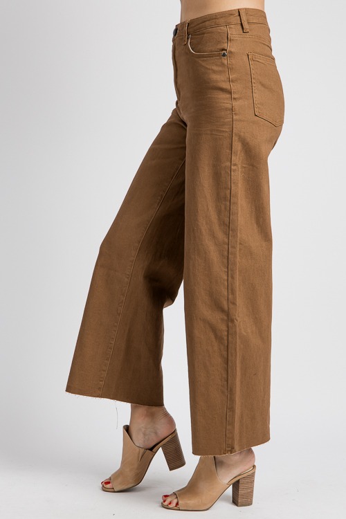 Raw Hem Wide Leg Pants, Coffee - 4K7A5529.jpg