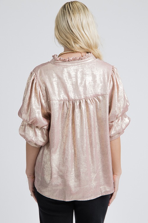 Foil Button Blouse, Blush - 4K7A6617.jpg