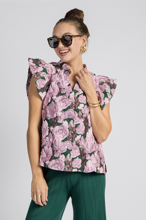 Textured Floral Top, Rose Green - 4K7A7709.jpg