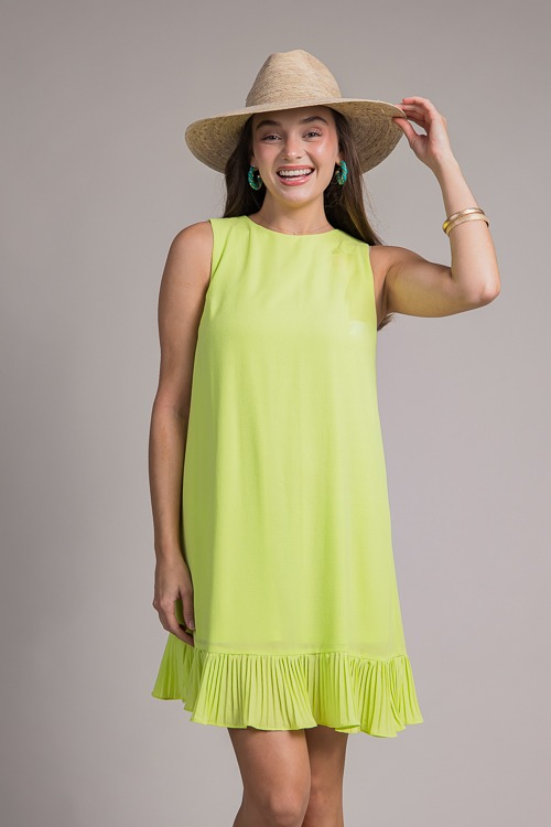 Pleat Hem Shift Dress, Lime - 4K7A8784h.jpg