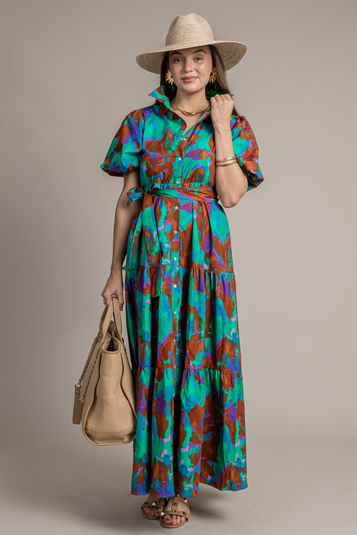 Painted Button Up Maxi, Brown/Green - 4K7A8871.jpg