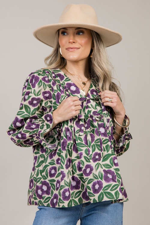 Tilly Floral Top, Purple - 4K7A9456.jpg