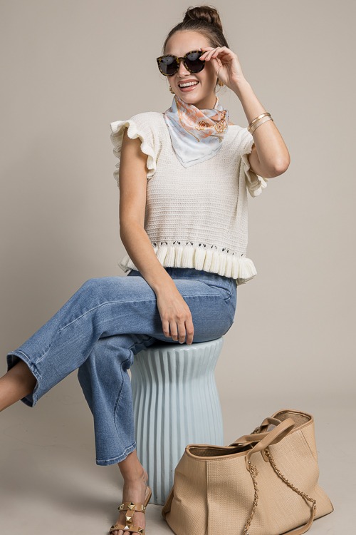 Ruffle Trimmed Sweater Top, Off White - 4K7A9597p.jpg