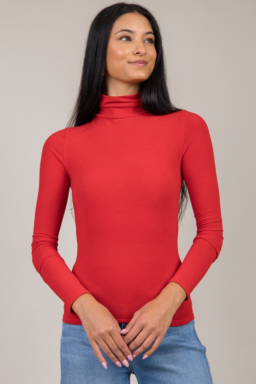 Simple Turtleneck Top, Red - 4K7A9642-Edit.jpg