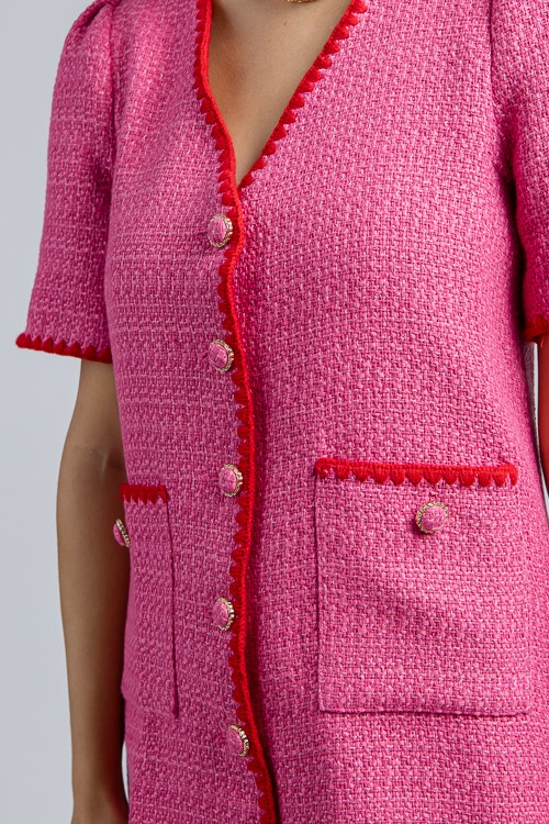 Stitch Trim Tweed Dress, Fuchsia - 4K7A9672h.jpg